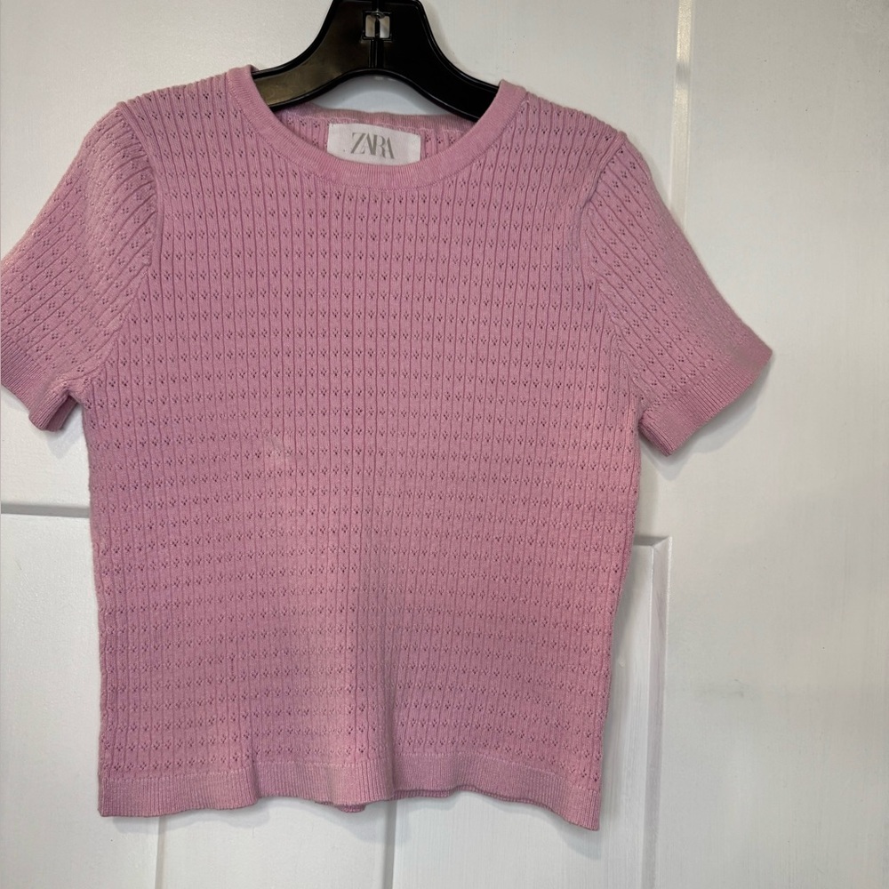 Zara girls pink shirt size 11/12